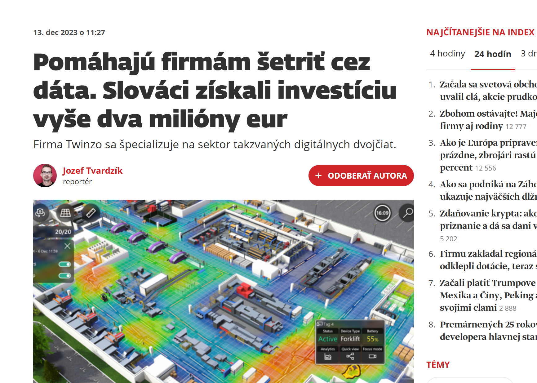 They Help Companies Save Through Data: Slovak Startup Twinzo Secure an Investment